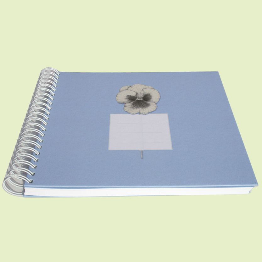 Album o cuaderno azul