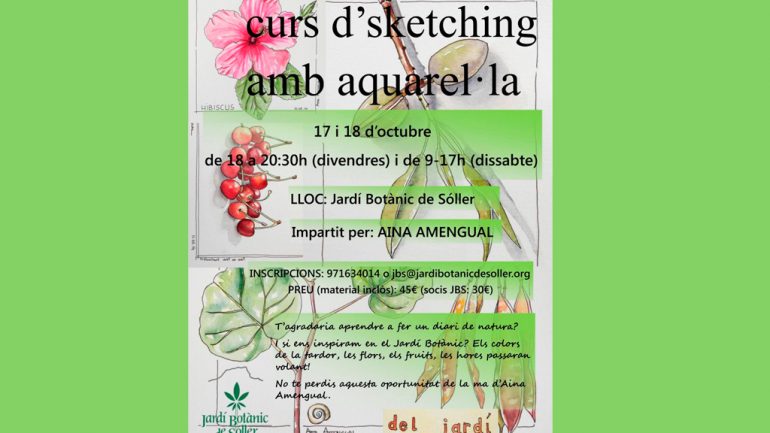 Curso de dibujo botánico a la acuarela